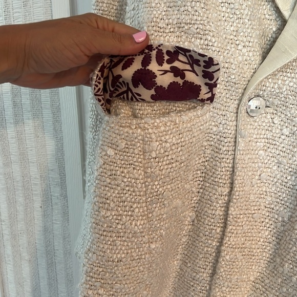 NEW ALIX OF BOHEMIA Denali snow glaze blazer jacket in snow Sz S - Picture 10 of 13